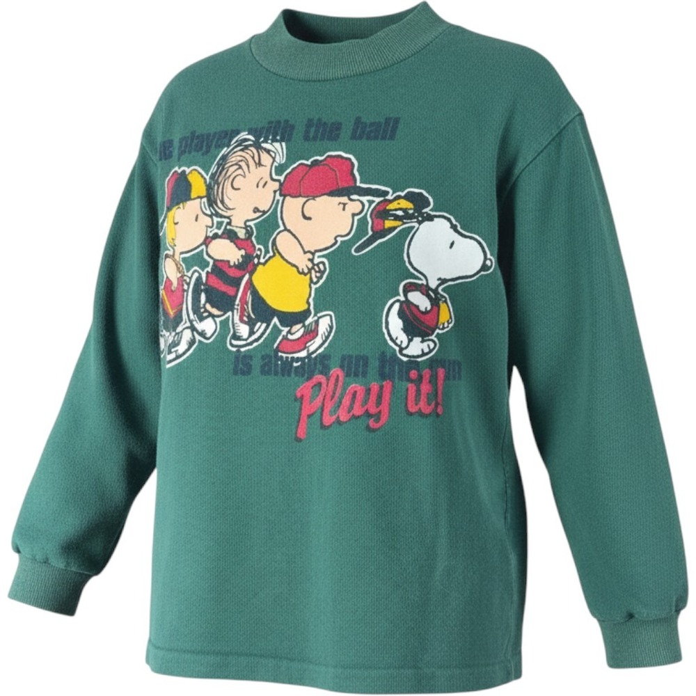 Vintage Snoopy Peanuts Graphic Tee & Izod Boys Colorblock Quarter Zip Bundle